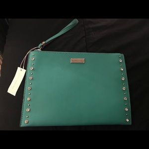 New York And Company Tiffany Blue Wristlet